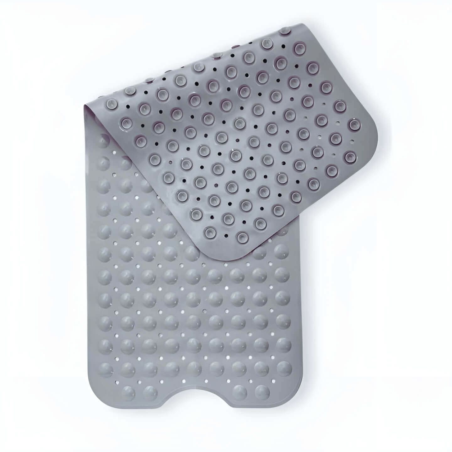 Non-Slip Bath Mat with Suction Cups – Soft and Comfortable Shower Mat for Bathroom Safety, 70 x 40 cm, Gray, Blue, White 3
