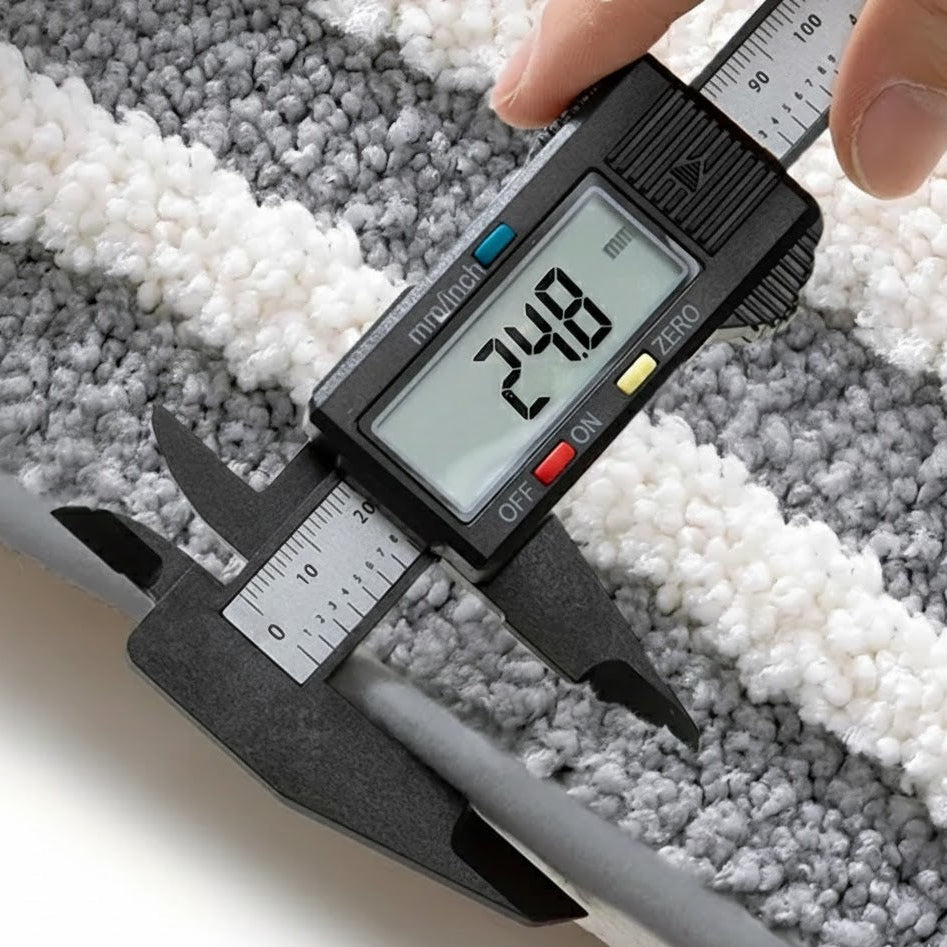 Non-Slip Knitted Bath Mat – Soft, Water-Absorbent Bathroom Mat with TPR Backing – Rectangular, Quick-Drying, 2.5cm Thick 8