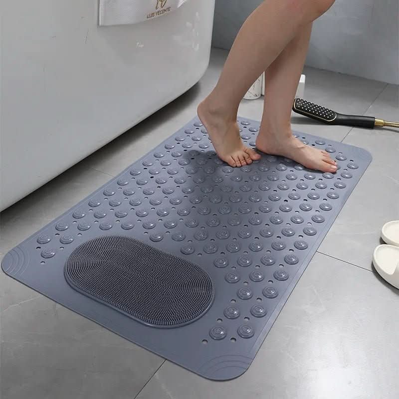 Non-Slip Shower Mat with Strong Suction Cups – Anti-Slip Bath Mat for Safety and Comfort, Durable PVC, Textured Surface, Machine Washable 0