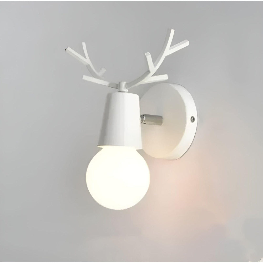 Nordic Antler-Inspired LED Wall Light in Soft Pastel Shades – Playful Wall Sconce for Children's Rooms and Minimalist Interiors 0