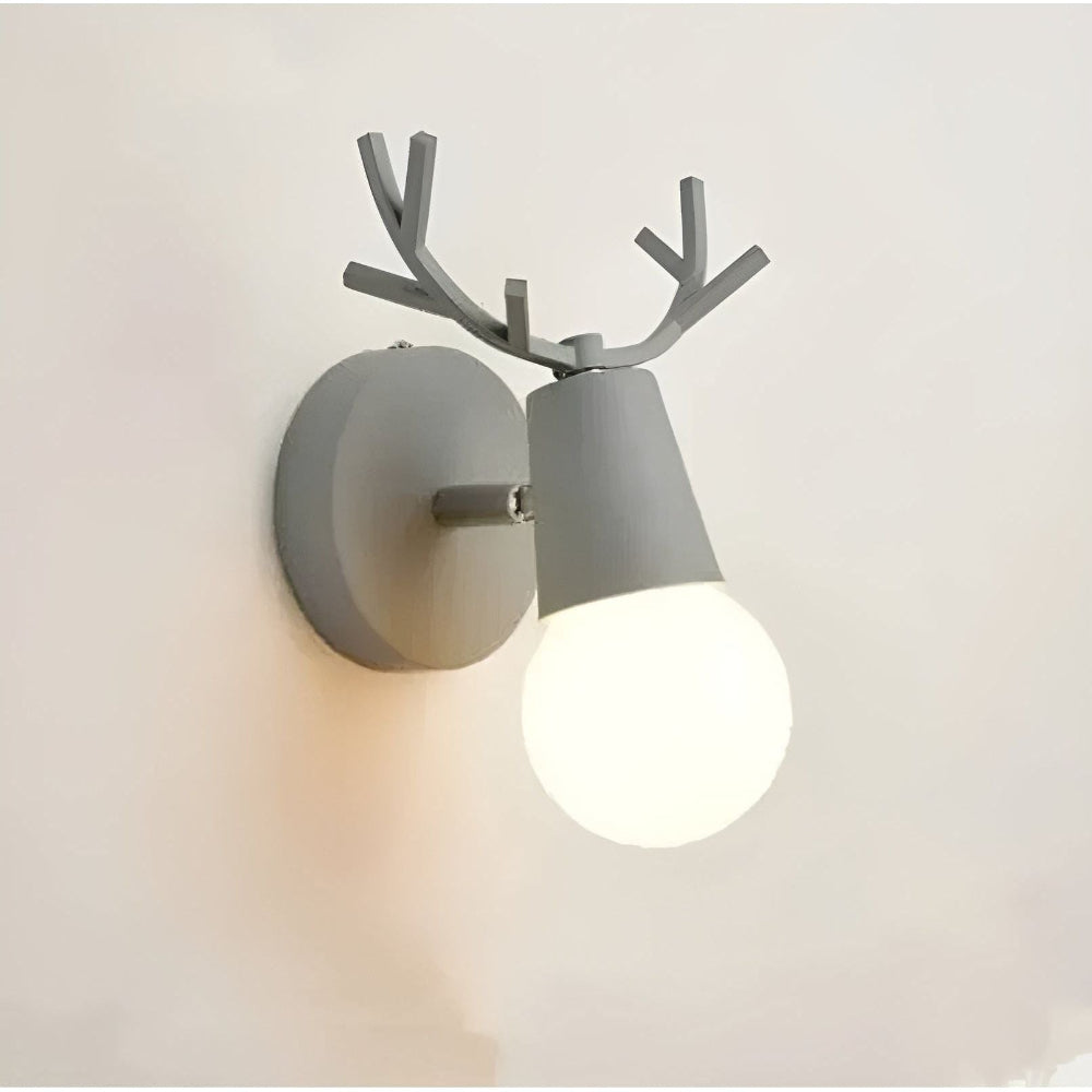 Nordic Antler-Inspired LED Wall Light in Soft Pastel Shades – Playful Wall Sconce for Children's Rooms and Minimalist Interiors 5