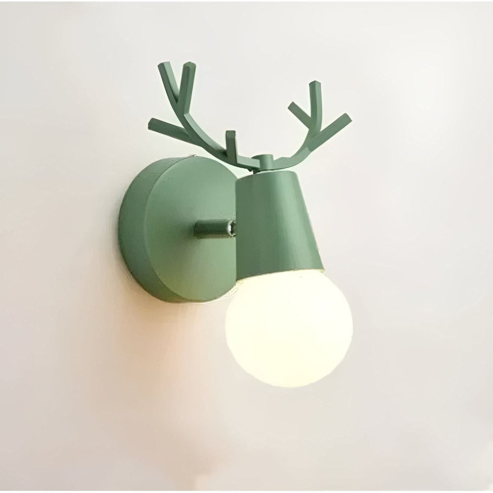 Nordic Antler-Inspired LED Wall Light in Soft Pastel Shades – Playful Wall Sconce for Children's Rooms and Minimalist Interiors 6