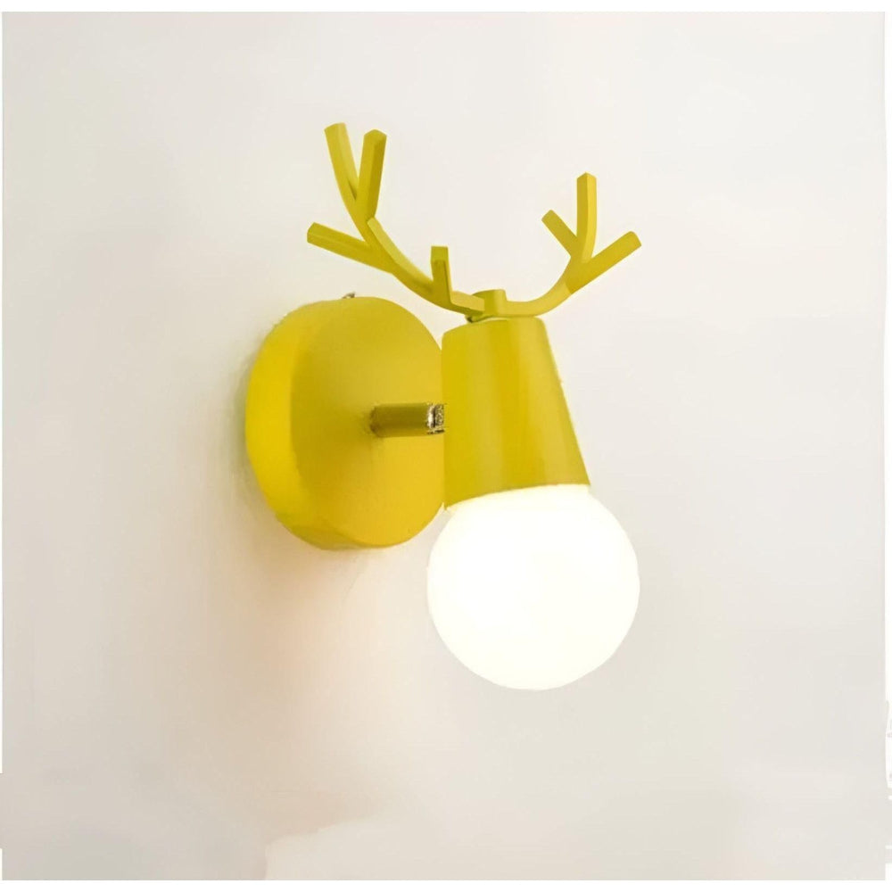 Nordic Antler-Inspired LED Wall Light in Soft Pastel Shades – Playful Wall Sconce for Children's Rooms and Minimalist Interiors 8