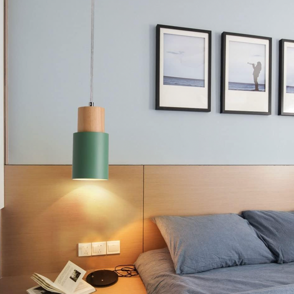 Nordic Macaron Pendant Light – Modern Black Cylinder LED Hanging Light for Kitchen and Dining Room 4