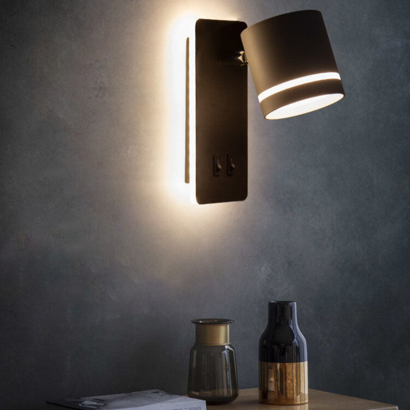 Nordic Minimalist Rotatable LED Wall Sconce with Adjustable Square Design and Dual Light Output - Modern Wall Lamp for Reading and Ambiance 3