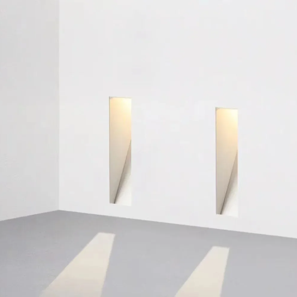 Nordic Stainless Steel LED Wall Sconce with Sensor for Staircases and Hallways – Energy-Efficient Wall Light 4