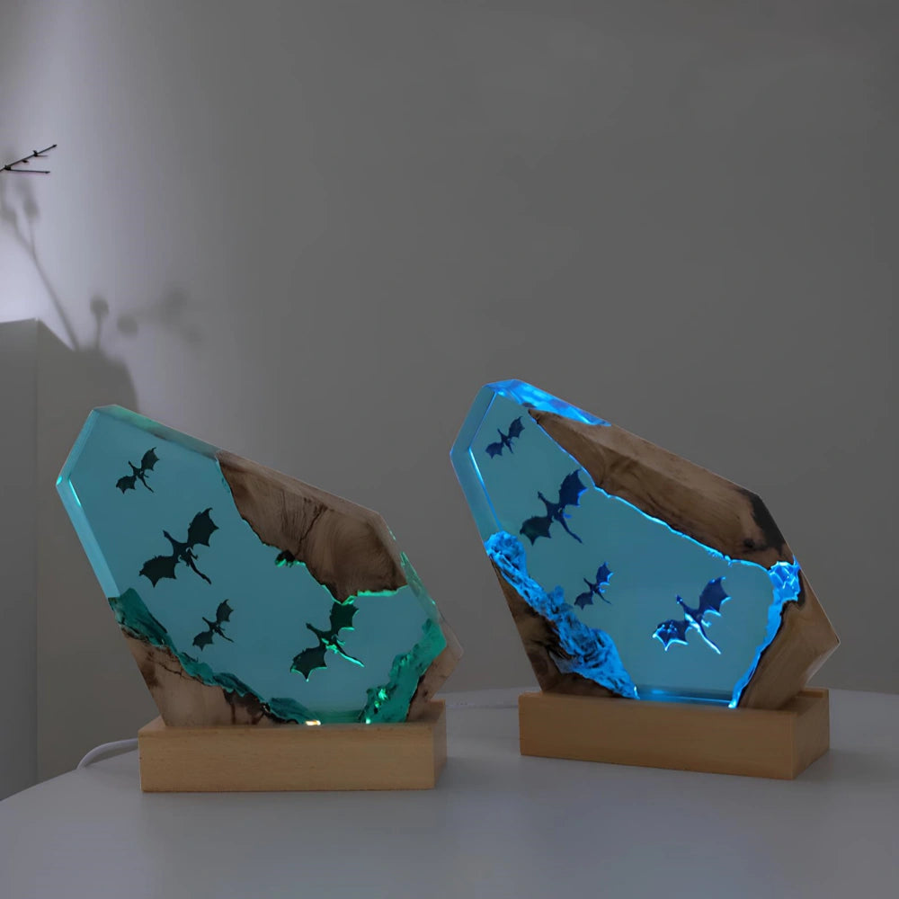 Ocean-Inspired Night Light with 3D Effect – Color Changing Resin Night Lamp for Relaxation and Ambiance 5