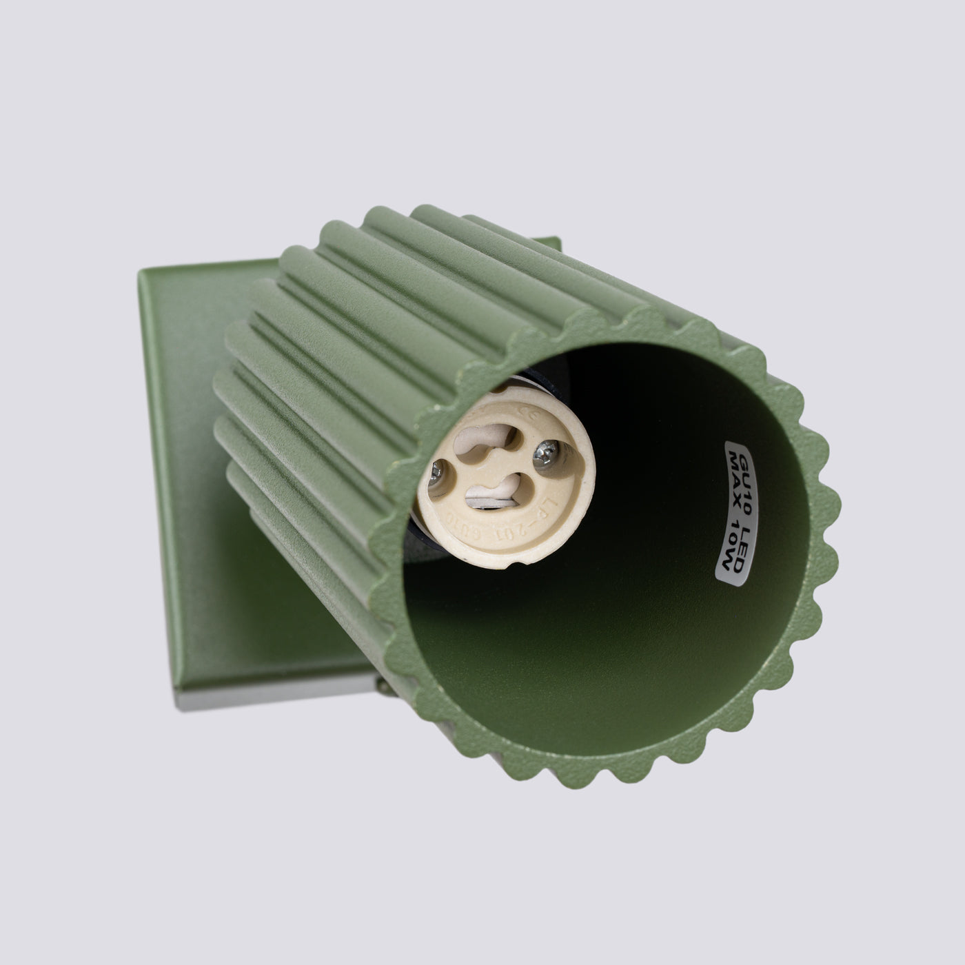 Olive Green Adjustable Wall Lamp with Ribbed Design – Modern Wall Sconce Lighting for Elegant Interiors 4