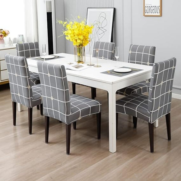 Premium Stretch Dining Chair Covers – Elastic Fit for Most Chairs, Machine Washable, Protects from Stains and Wear 16