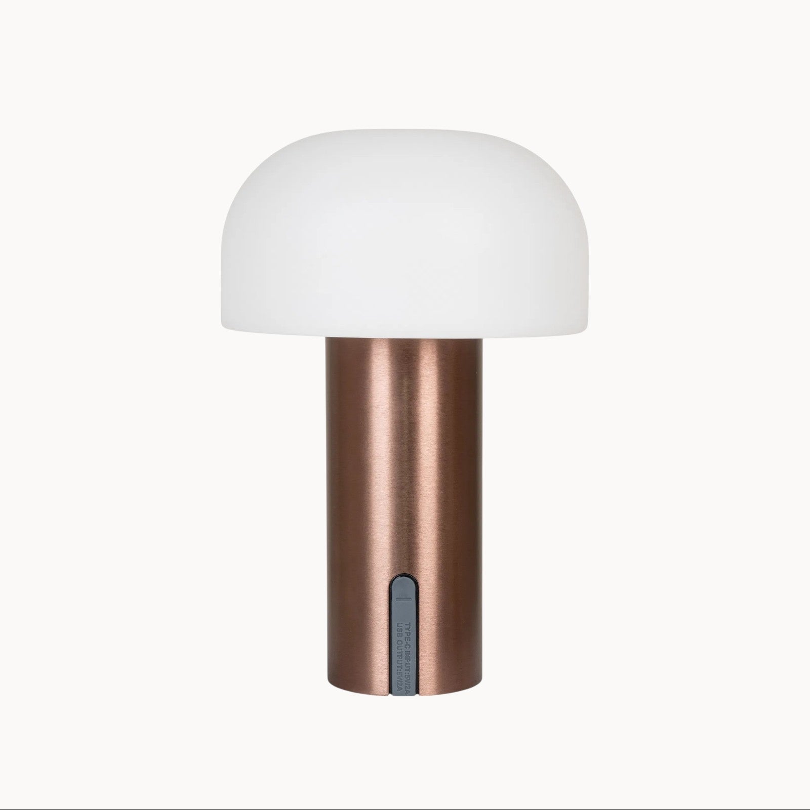 Rechargeable LED Table Lamp – Modern White and Copper Design, Cordless Compact Bedside or Desk Lamp for Stylish Lighting 2
