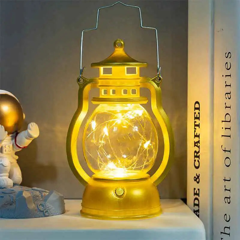 Retro LED Lantern Candle Holder – Battery Operated Decorative Light for Home, Events, and Romantic Settings 8