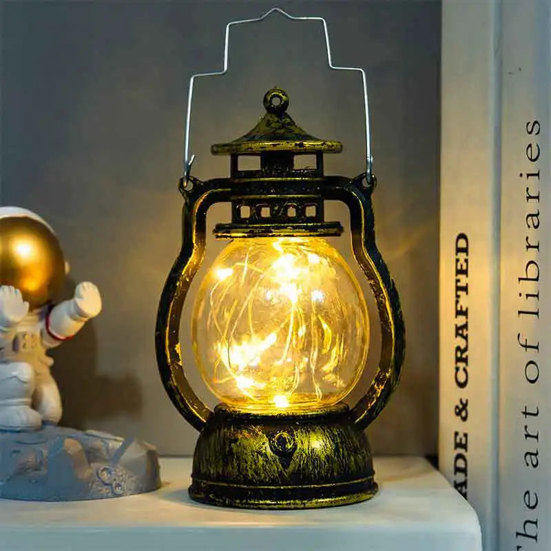 Retro LED Lantern Candle Holder – Battery Operated Decorative Light for Home, Events, and Romantic Settings 9