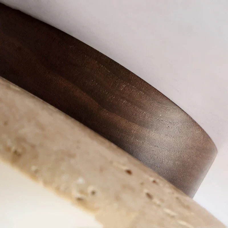 Elegant Travertine Recessed LED Wall Light – Modern Indoor & Outdoor Lighting Fixture