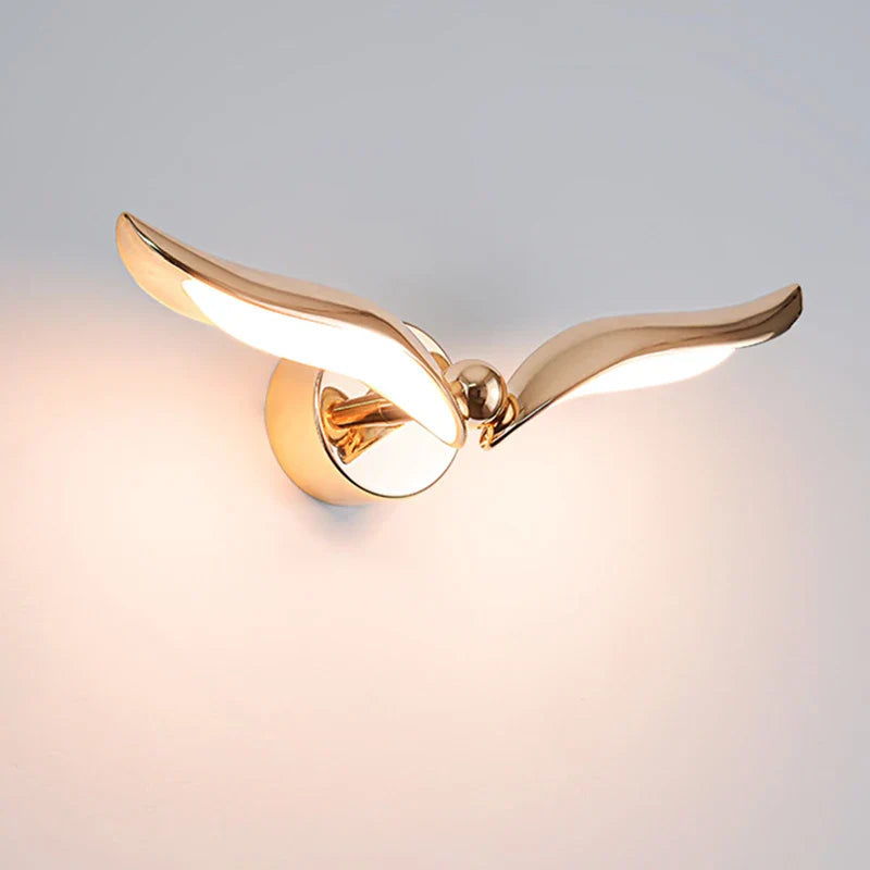Seagull Wall Sconce Lighting with Cozy Warm Light and Elegant Gold Finish – Unique Wall Lamp for Home Decor 8