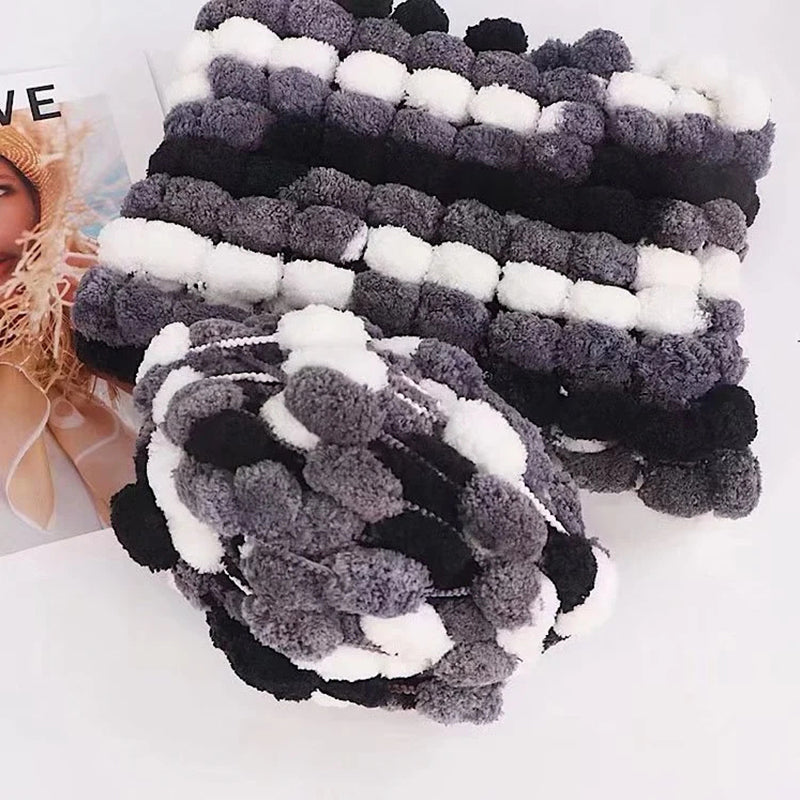 Soft Polyester Microfiber Yarn – Vibrant Colors for Knitting and Crafting, 6 Thick Balls, Durable and Easy Care 6