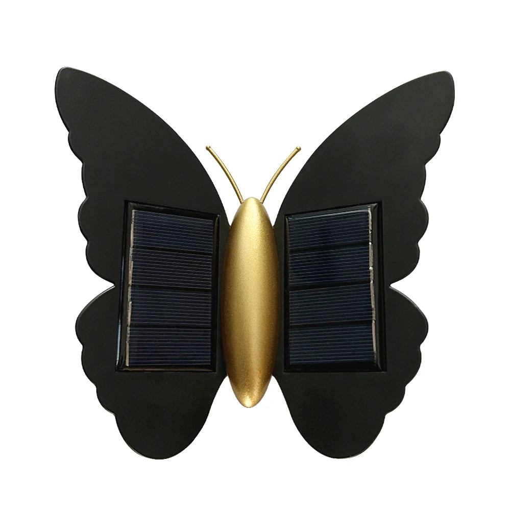 Solar Butterfly Wall Light with Motion Sensor – IP65 Waterproof Decorative Outdoor Garden Lights 0