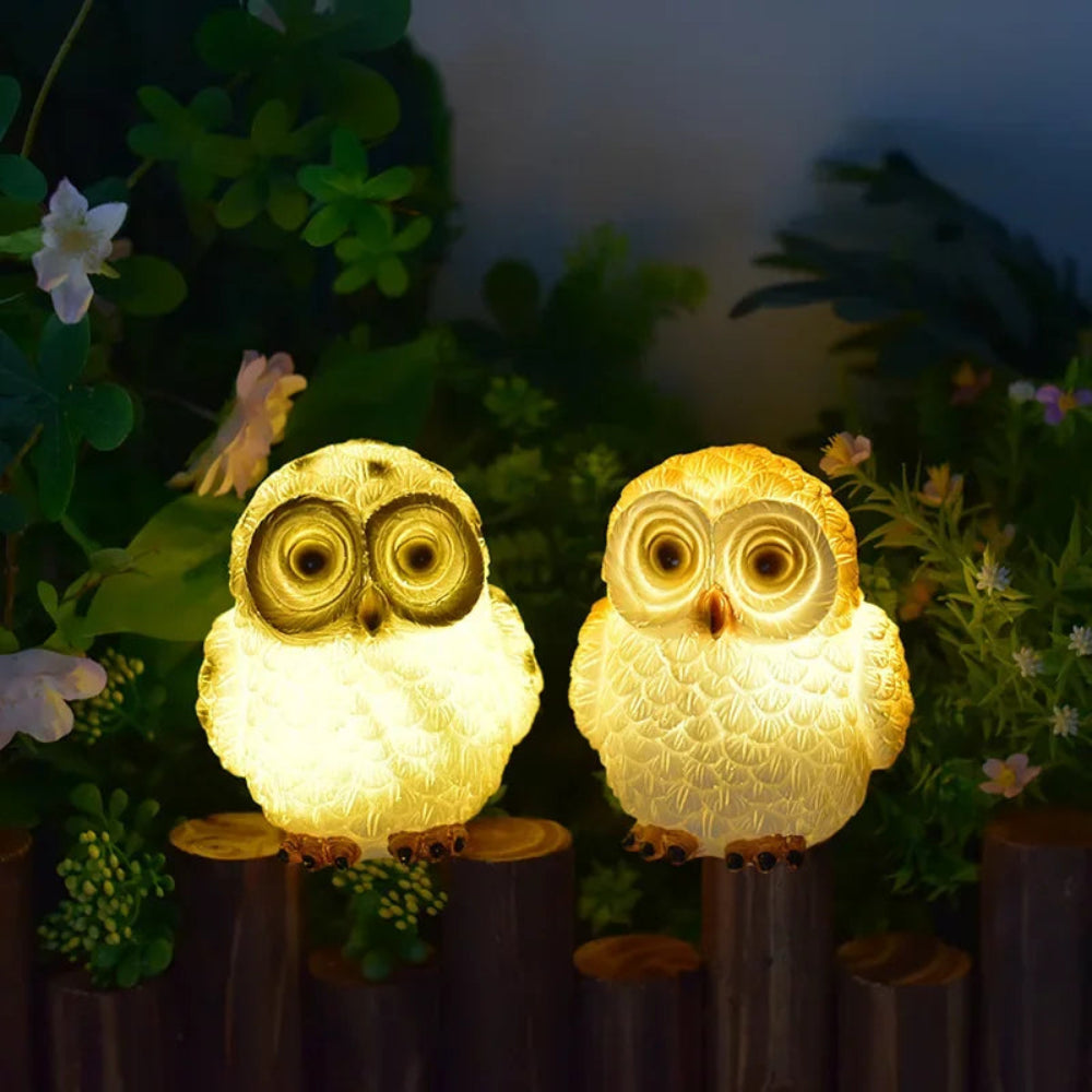Solar Garden Light - Waterproof Owl Design LED Lamp for Outdoor Spaces, Eco-Friendly Solar Powered Lighting 2
