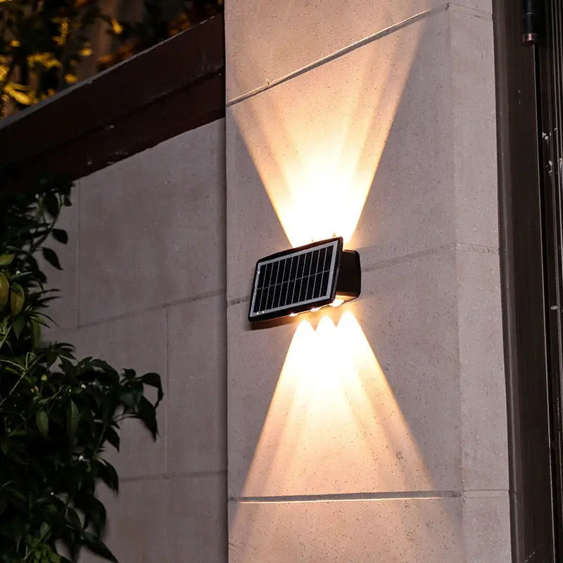 Solar Outdoor Wall Light – Energy Efficient LED Garden Lighting, Weatherproof Design for Patios and Pathways 1
