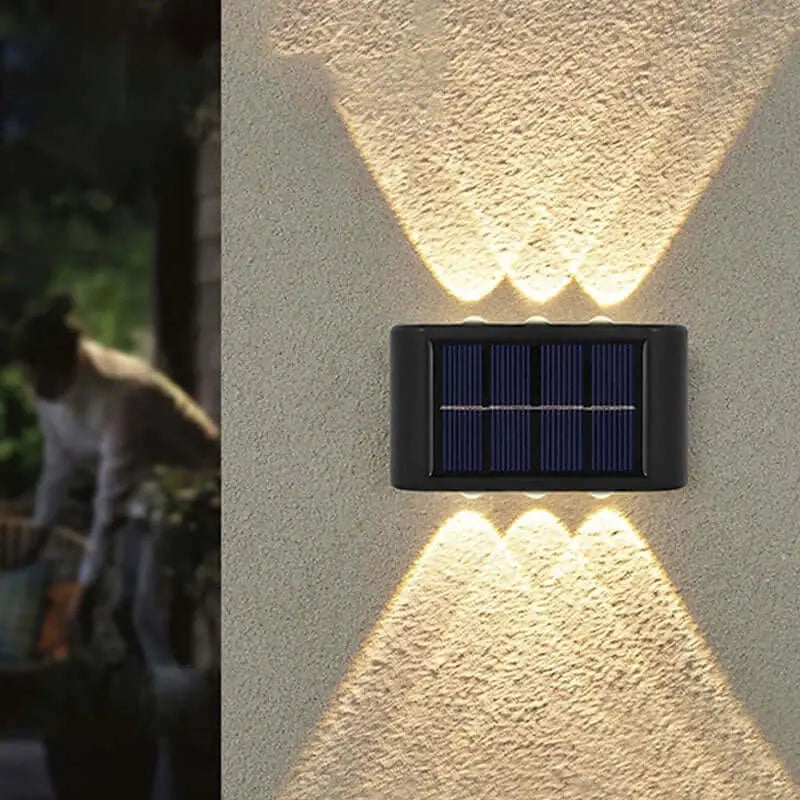Solar Outdoor Wall Light – Energy Efficient LED Garden Lighting, Weatherproof Design for Patios and Pathways 2