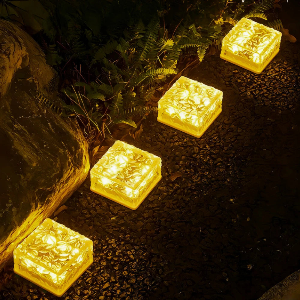 Solar Powered Outdoor Brick Light with Dusk Sensor – Waterproof Solar Garden Lights for Patio and Garden 0