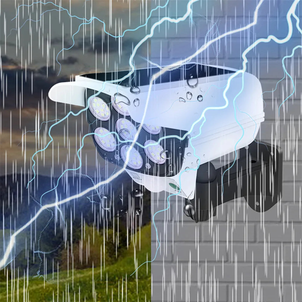 Solar Security Light with Motion Sensor and Realistic Dummy Camera – Outdoor Waterproof Motion Detector Light for Home Protection 2