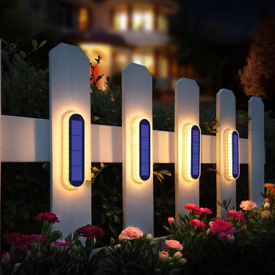 Solar Step Light with 30 LEDs – IP68 Waterproof Outdoor Solar Stair Lights in Warm White, Cool White, and Blue 1