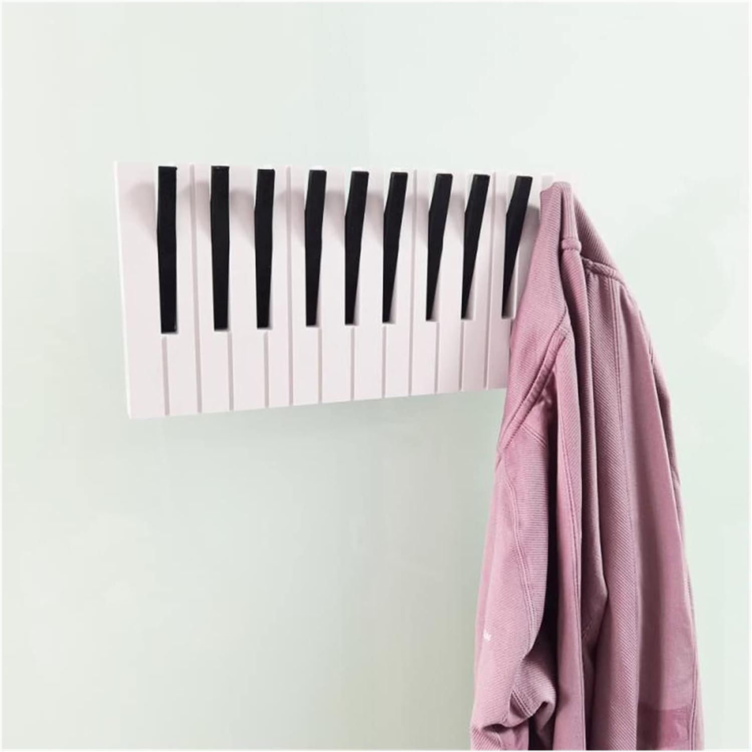 Stylish Wooden Coat Hook - Space-Saving Wall Hook for Organized Entryway, Ideal for Hallways and Living Rooms 0