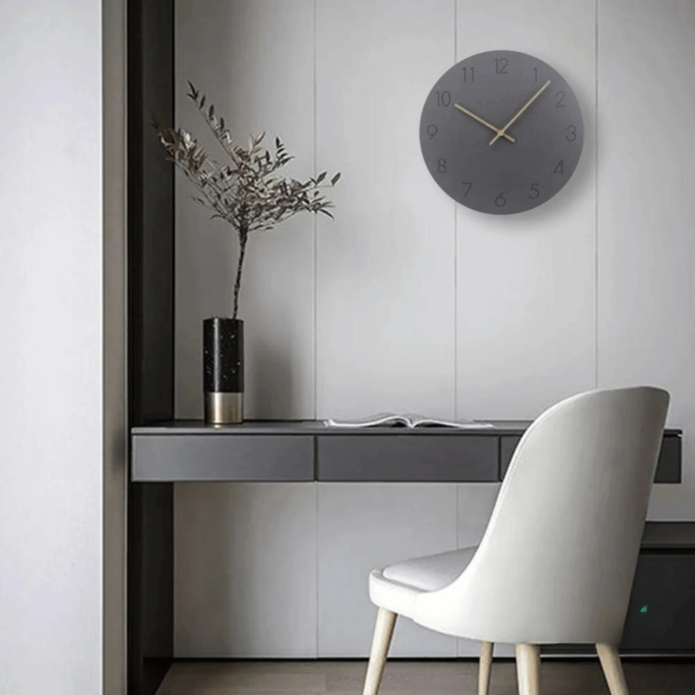 Stylish Wooden Wall Clock - Modern Minimalist Design for Home Decor - Silent Quartz Movement, 30x30cm 4