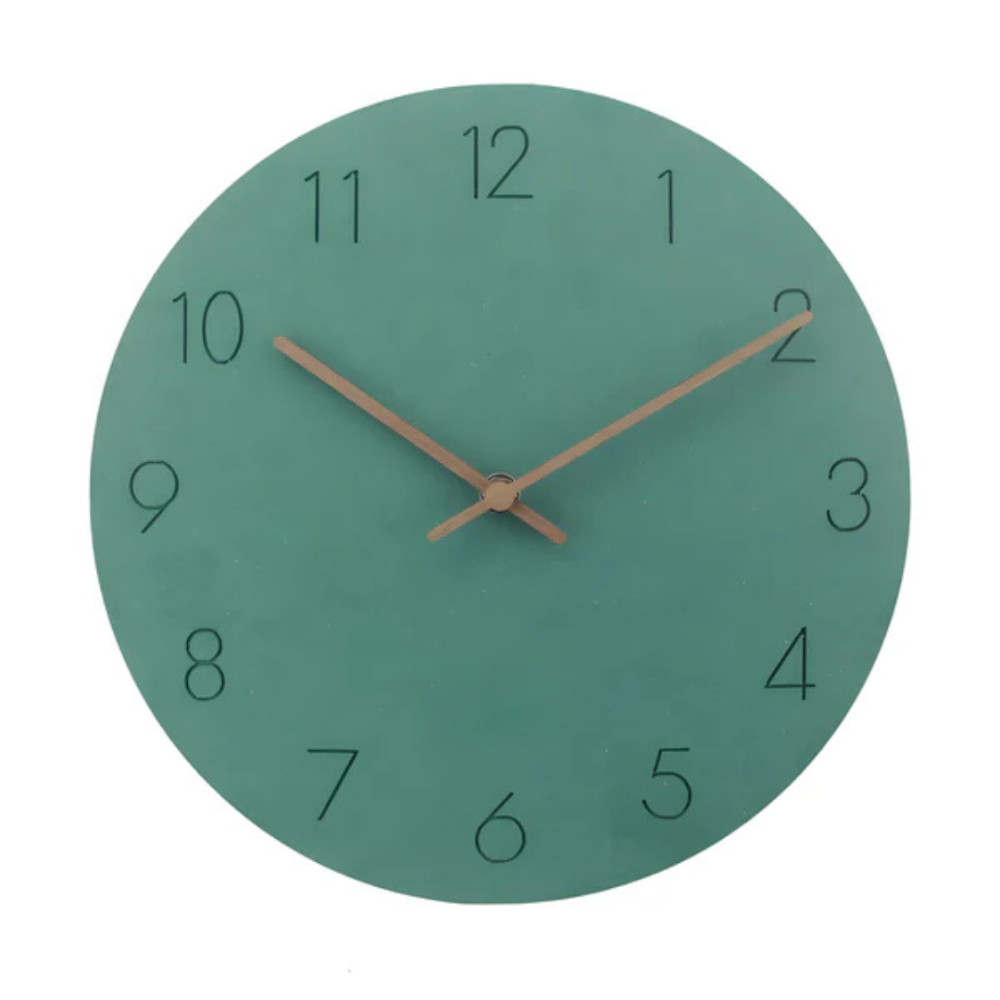 Stylish Wooden Wall Clock - Modern Minimalist Design for Home Decor - Silent Quartz Movement, 30x30cm 5
