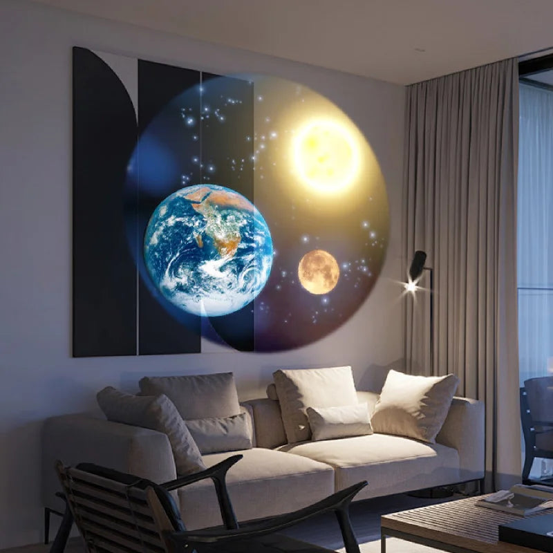 USB Rechargeable LED Night Light Projector with Interchangeable Discs – Star and Moon Projection for Soothing Atmosphere 2