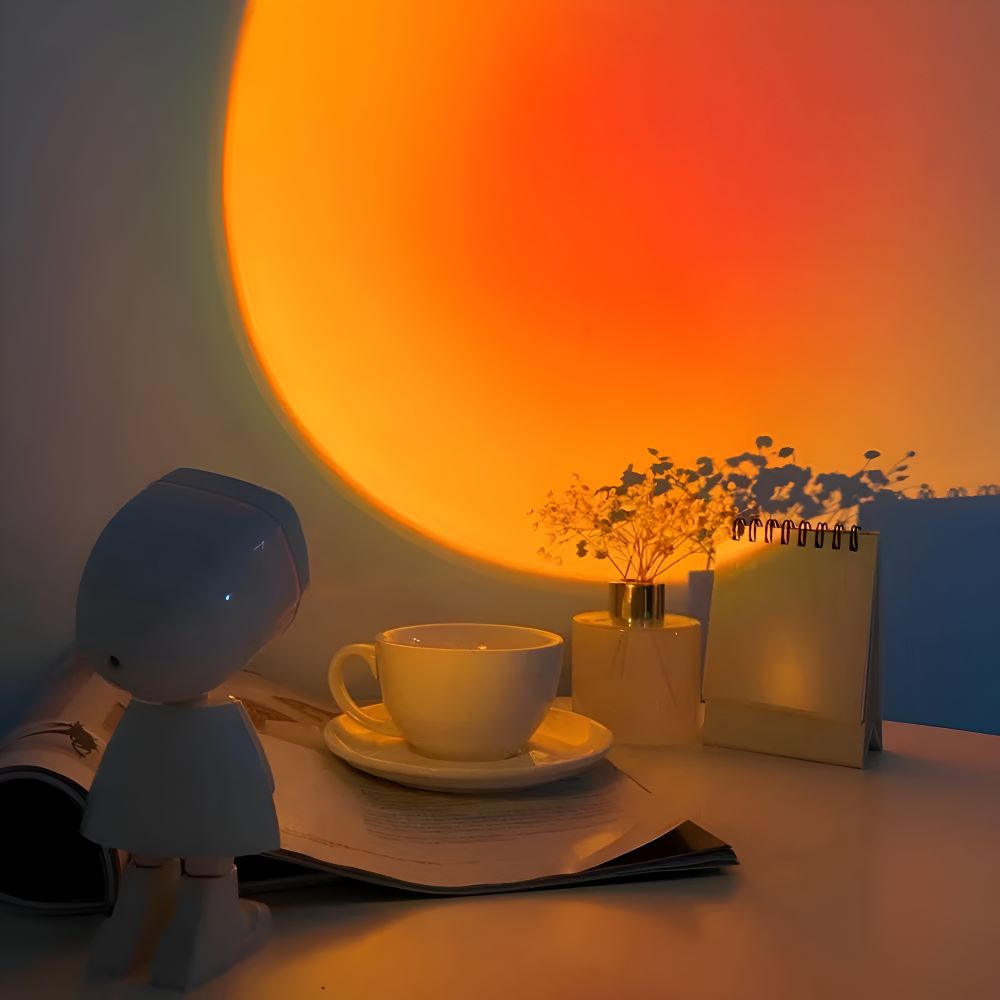 USB Sunset Projector LED Lamp with 360° Rotation – Adjustable Mood Lighting for Dreamy Ambience 4