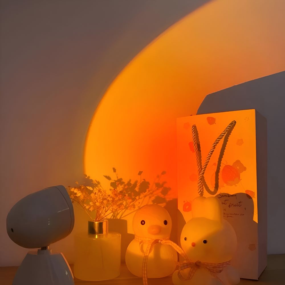 USB Sunset Projector LED Lamp with 360° Rotation – Adjustable Mood Lighting for Dreamy Ambience 6