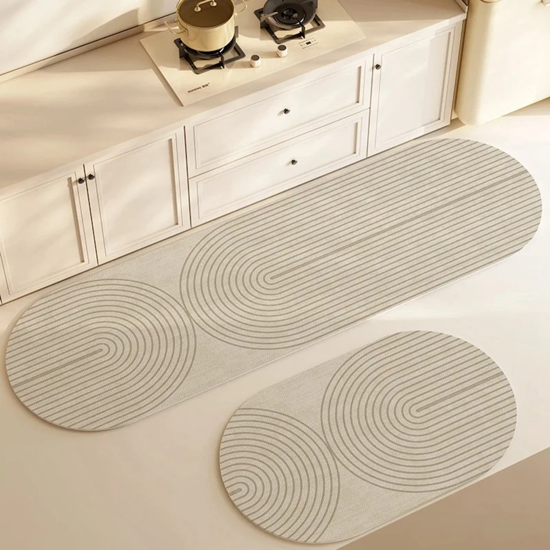 Ultra-Absorbent Kitchen Mat with Anti-Slip Backing – Versatile Striped Kitchen Floor Mat for Spills and Splashes 1