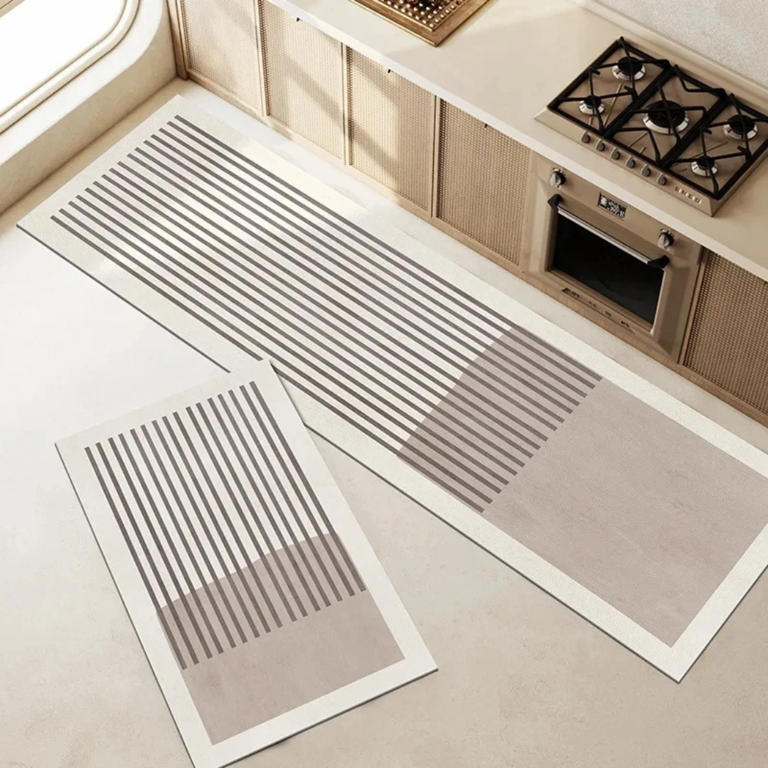 Ultra-Absorbent Kitchen Mat with Anti-Slip Backing – Versatile Striped Kitchen Floor Mat for Spills and Splashes 4