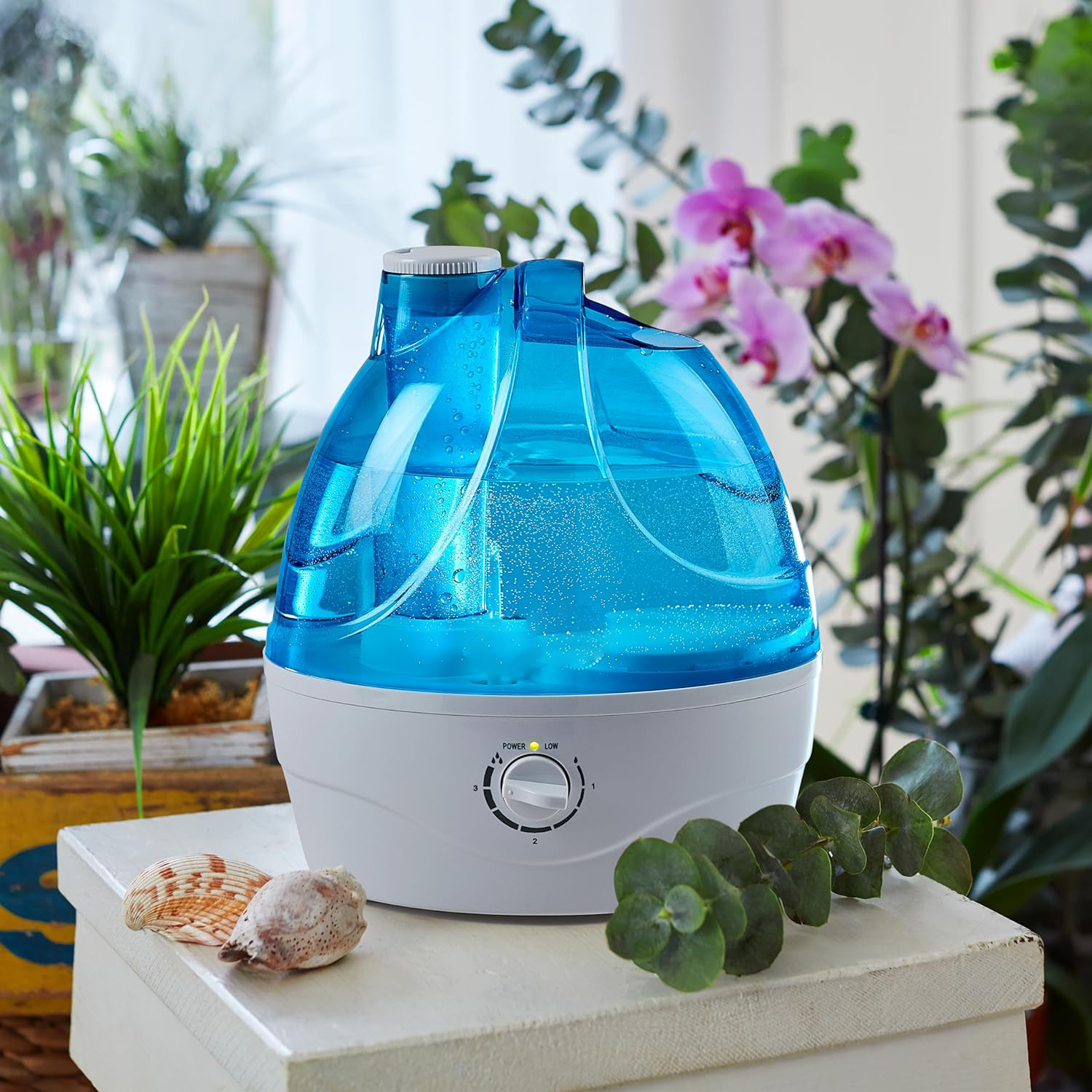 Ultrasonic Cool Mist Humidifier for Bedroom – 2.2L Tank, 360° Nozzle, Quiet Operation, Air Humidifier for Enhanced Comfort 1
