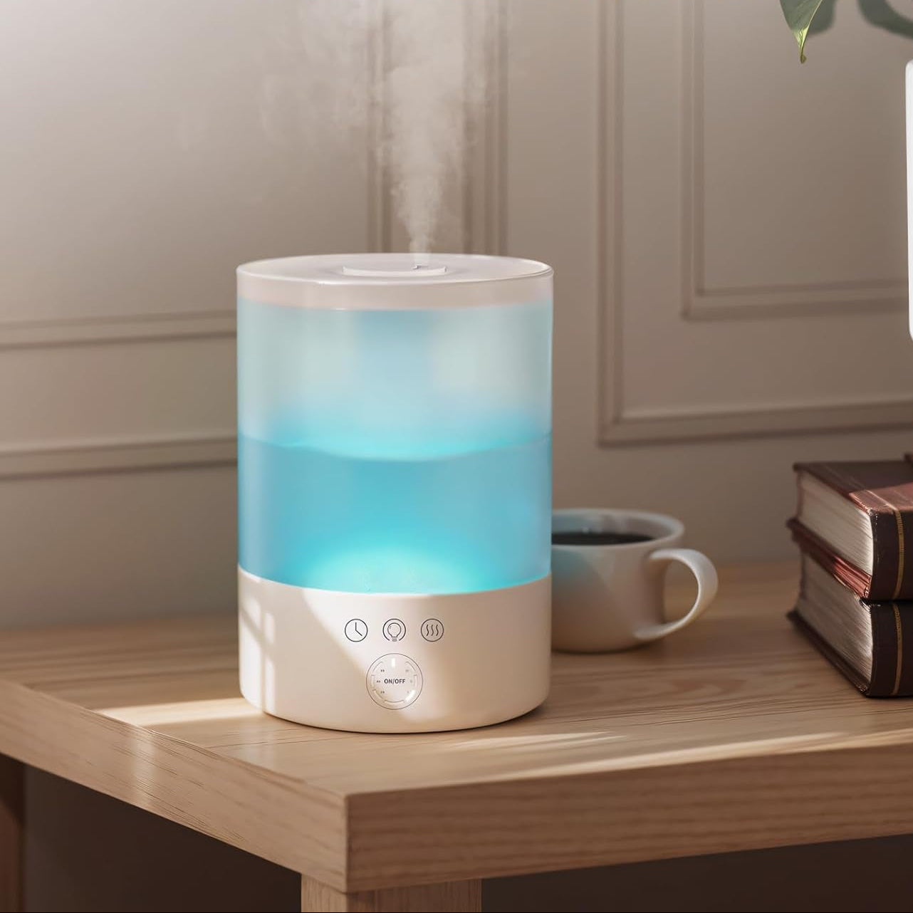 Ultrasonic Cool Mist Humidifier for Bedroom – 2.5L Tank, Adjustable Mist Levels, Night Light, Silent Operation, Ideal for Large Rooms 2