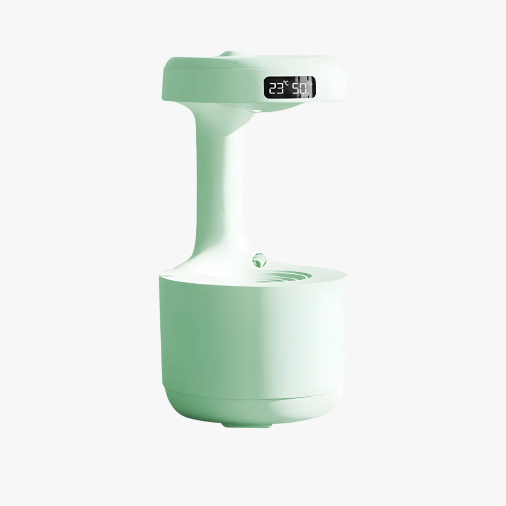 Ultrasonic Humidifier with LED Clock – Elegant White Air Humidifier for Home and Office 4