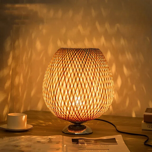 Vintage Bamboo Table Lamp for Living Room and Bedroom – Elegant Natural Design for Cozy Atmosphere 8