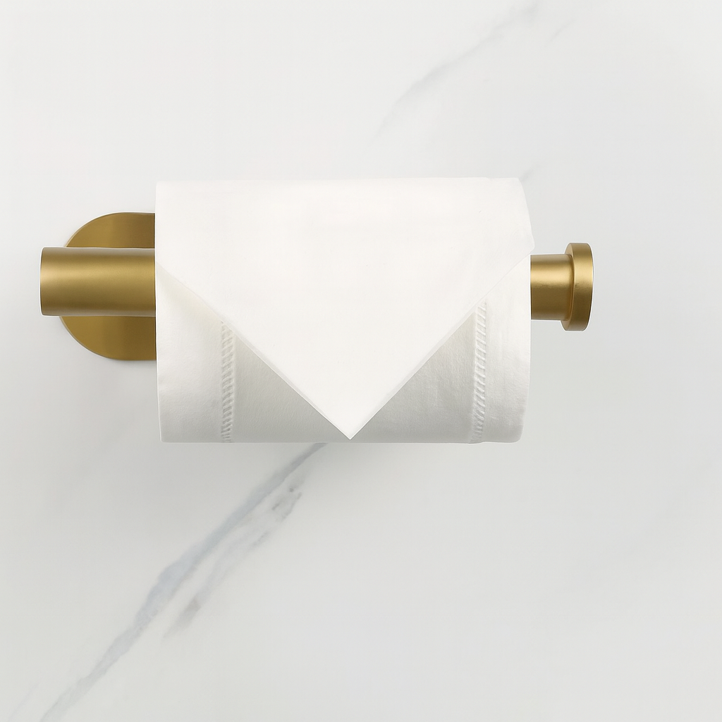 Wall-Mounted Stainless Steel Toilet and Kitchen Roll Holder - Durable, Modern Bathroom Accessory 9