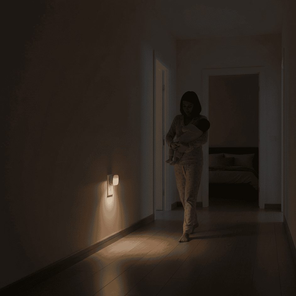 Warm White LED Night Light with Smart Sensor – Plug-In 6 Pack for Home Safety and Comfort 2