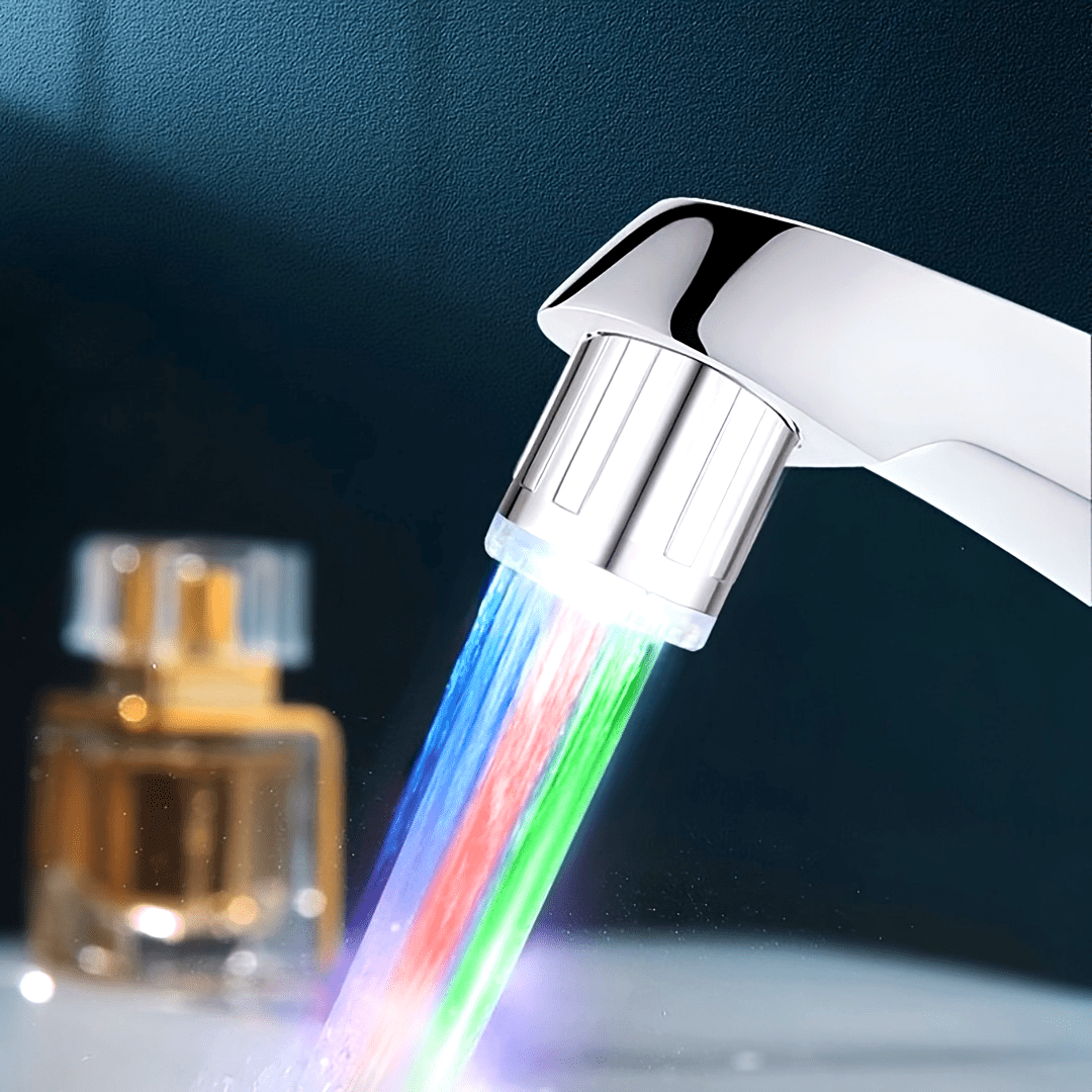 Water-Powered LED Faucet Light for Kitchen and Bathroom – Colorful, Easy Install, Splash-Proof Design 6