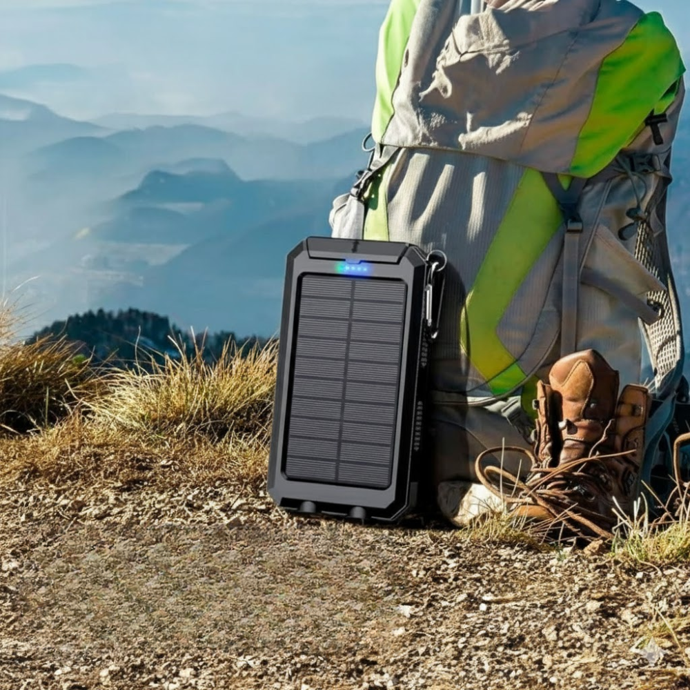 Waterproof Solar Power Bank 30000mAh with Dual USB Ports – Portable Charger for Outdoor Use 4