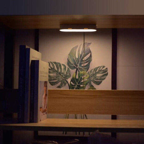 Bookshelf with books and a decorative plant painting in a room setting