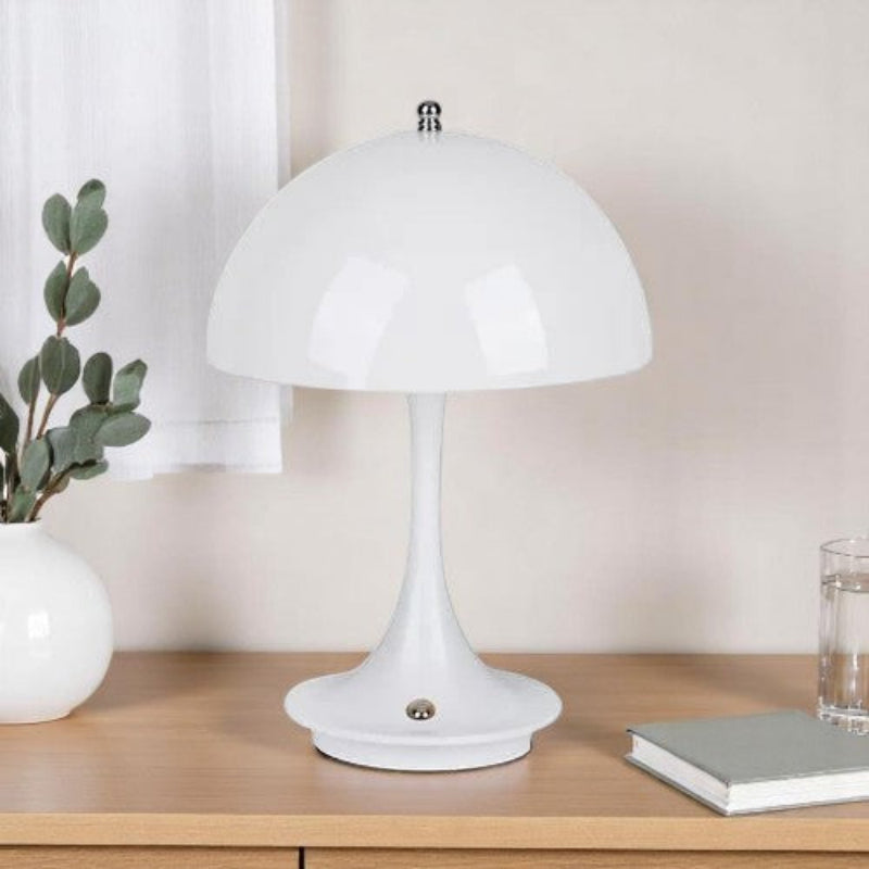 Wireless Mushroom Lamp – Scandinavian Design, Soft LED Light, Portable, Rechargeable, 9 in Height 1