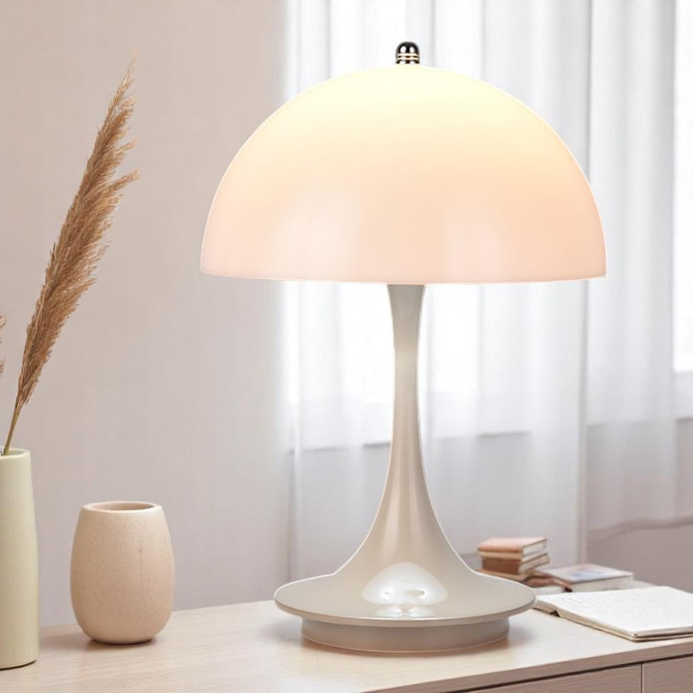 Wireless Mushroom Lamp – Scandinavian Design, Soft LED Light, Portable, Rechargeable, 9 in Height 2