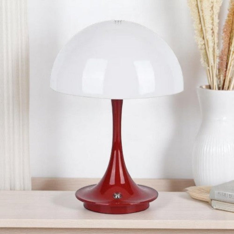 Wireless Mushroom Lamp – Scandinavian Design, Soft LED Light, Portable, Rechargeable, 9 in Height 6