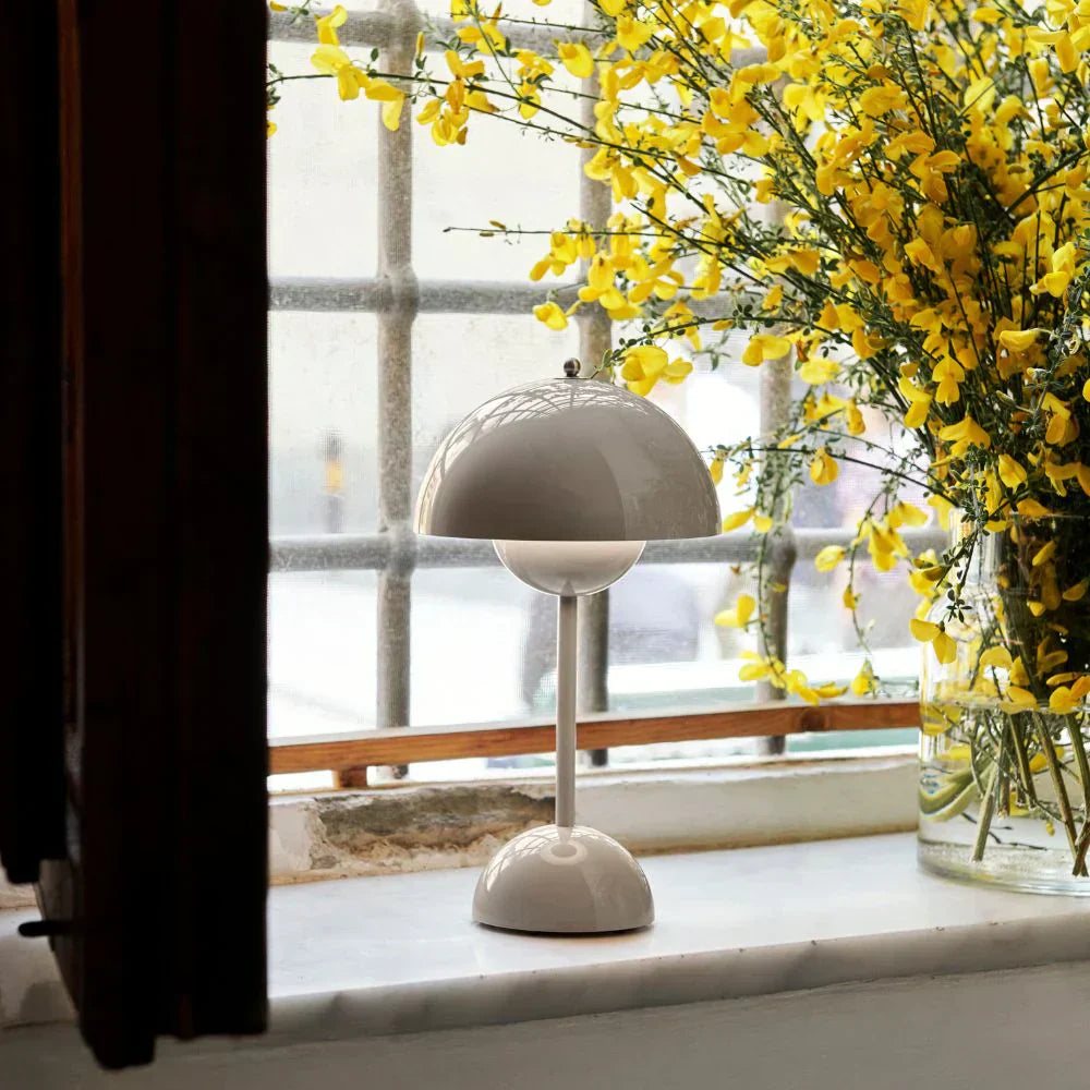 Solar LED Table Lamp | Warm Ambient Lighting for Cozy Interiors & Outdoor Evenings