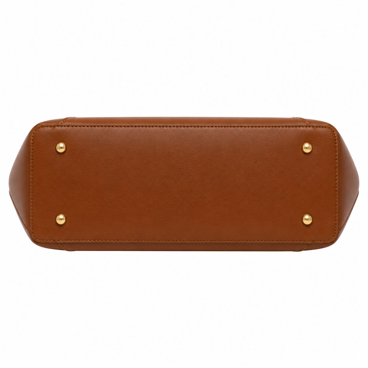 Zalvia Women’s Caramel Arc-Flap Carryall Handbag