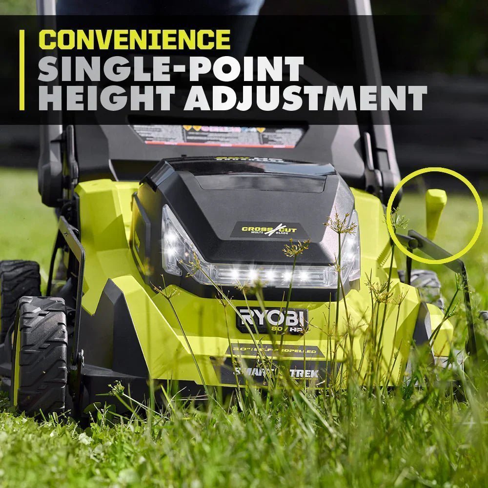 RYOBI 80v Hp brushless 30″ self-propelled dual-blade lawn mower kit