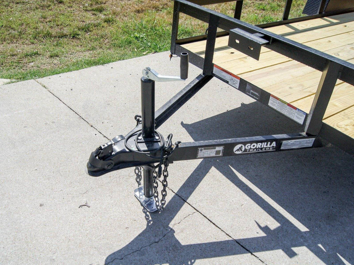 5×12 Powder Coated Dovetail Utility Trailer 3500lb Axle